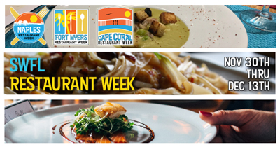 Restaurant Week 11/30 thru 12/13 - Naples, Fort Myers & Cape Coral