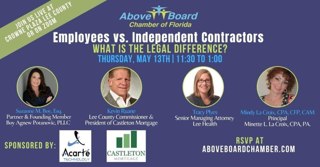 Lee County: Employees Vs. Ind. Contractors