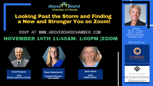 Webinar: Looking Past the Storm and Finding the New and Stronger YOU!