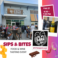 Grumpy Goat Coffee Sips & Bites free tasting event