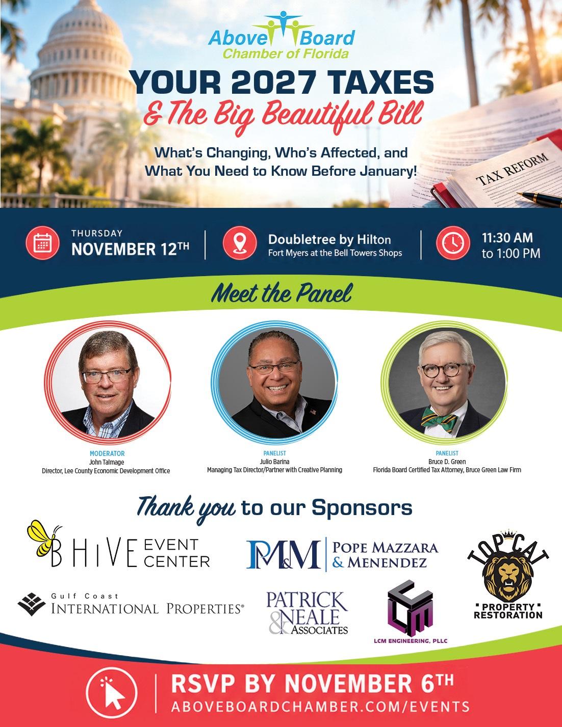 Fort Myers: Your 2027 Taxes & the Big Beautiful Bill